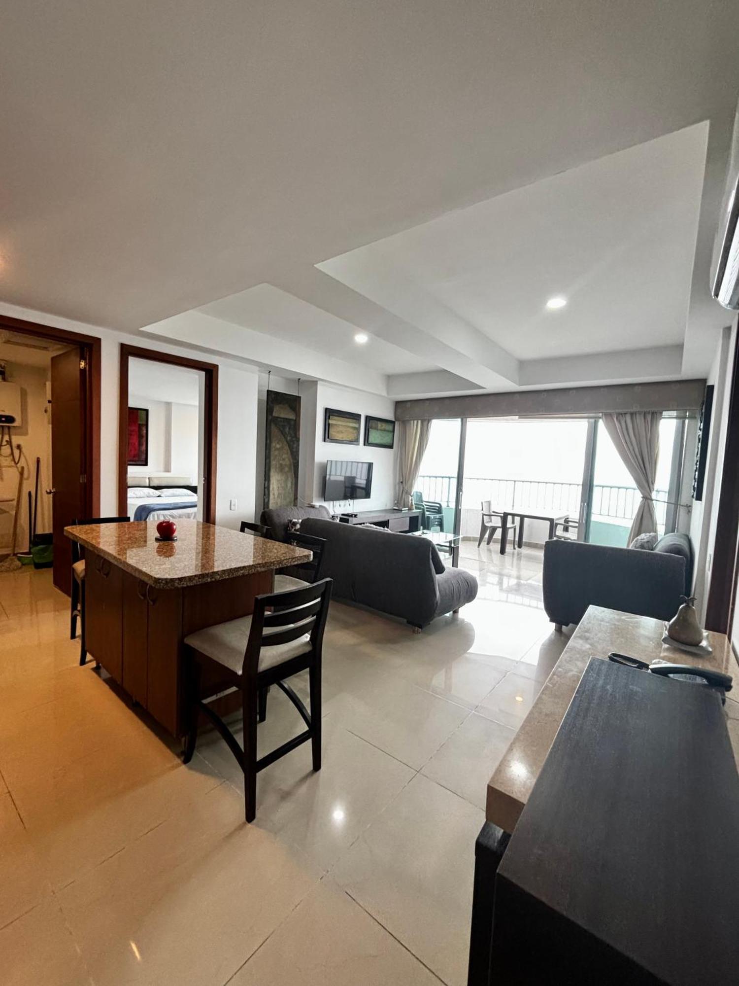 Paraiso En Bocagrande Con Vista Al Mar Cartagena Exteriör bild