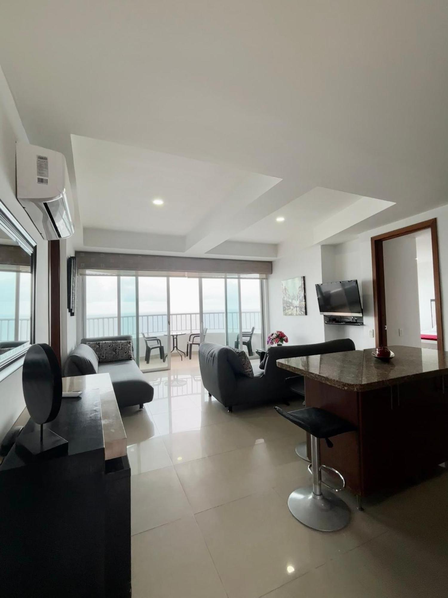 Paraiso En Bocagrande Con Vista Al Mar Cartagena Exteriör bild