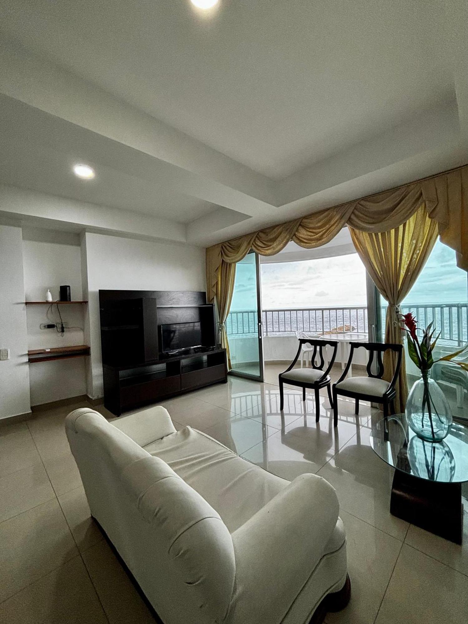 Paraiso En Bocagrande Con Vista Al Mar Cartagena Exteriör bild